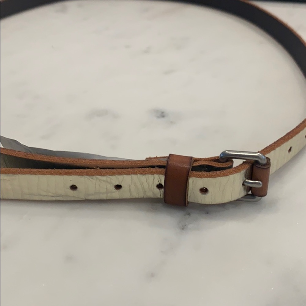 GAP gold and brown belt